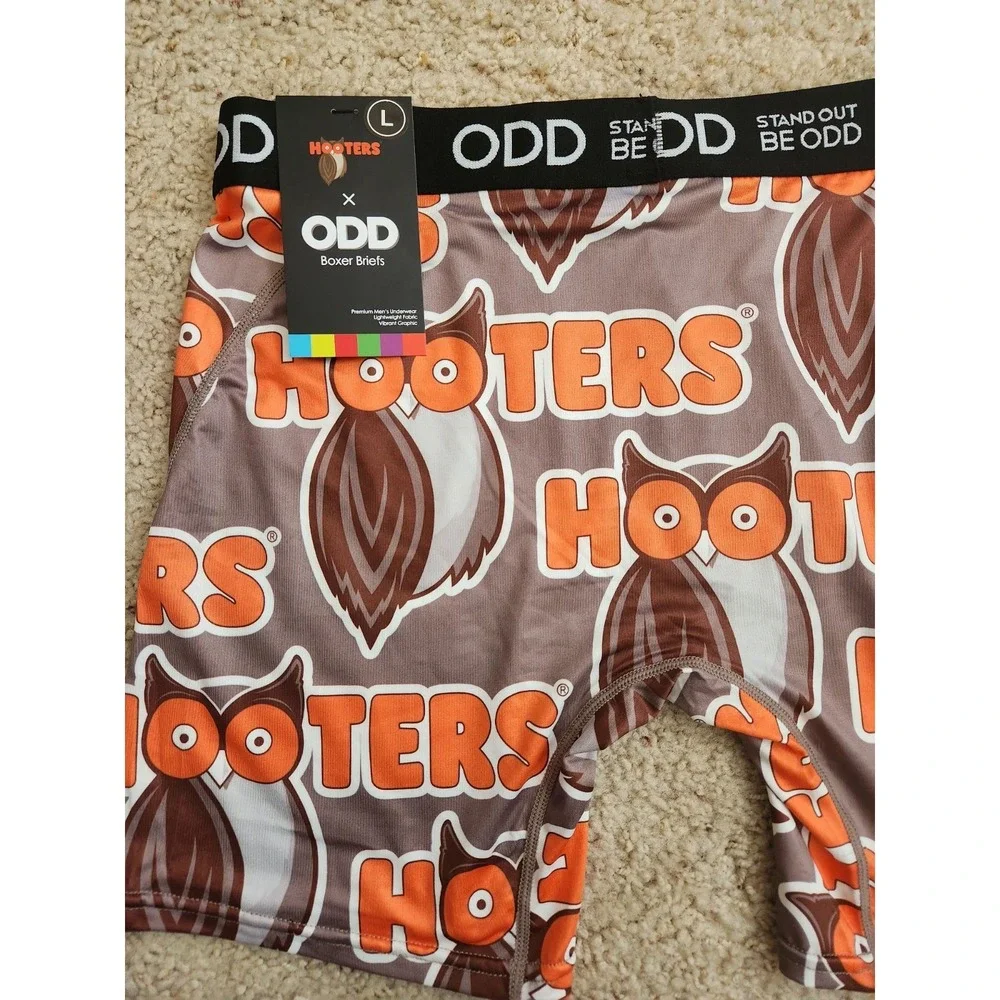 NWT MENS STAND OUT‎ BE ODD HOOTERS BOXER BRIEF SIZE L (36/38)